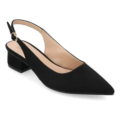 Journee Collection Sylvia Womens Pointed Closed Toe Block Heel Pumps