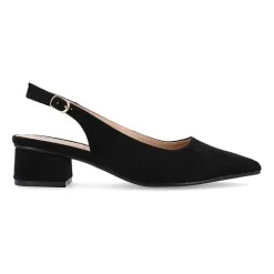 Journee Collection Sylvia Womens Pointed Closed Toe Block Heel Pumps