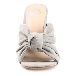 Journee Collection Tabithea Womens Round Open Toe Block Heel Pumps