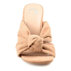 Journee Collection Tabithea Womens Round Open Toe Block Heel Pumps