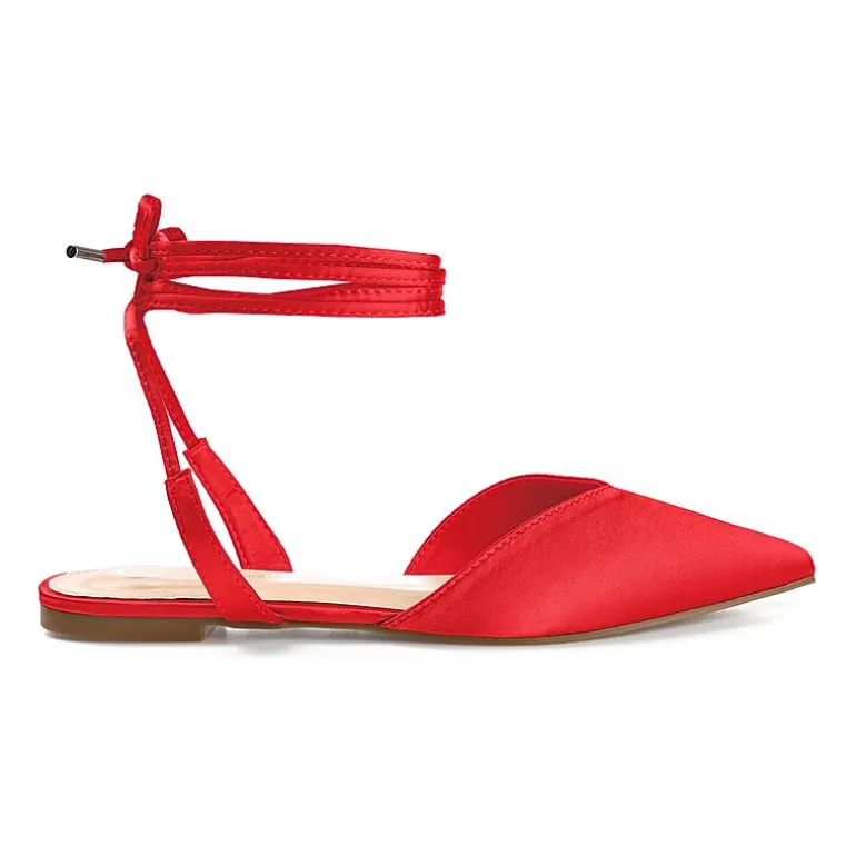 Journee Collection Theia Womens Pointed Ballet Flats