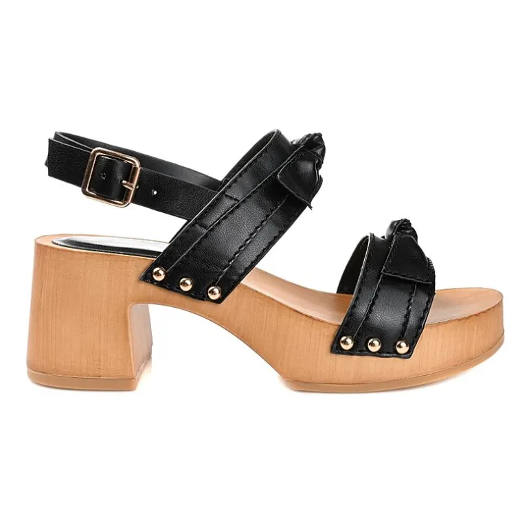 Journee Collection Tia Womens Round Open Toe Block Heel Pumps