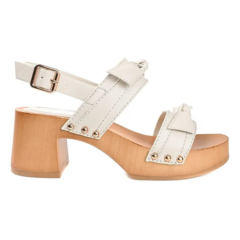 Journee Collection Tia Womens Round Open Toe Block Heel Pumps
