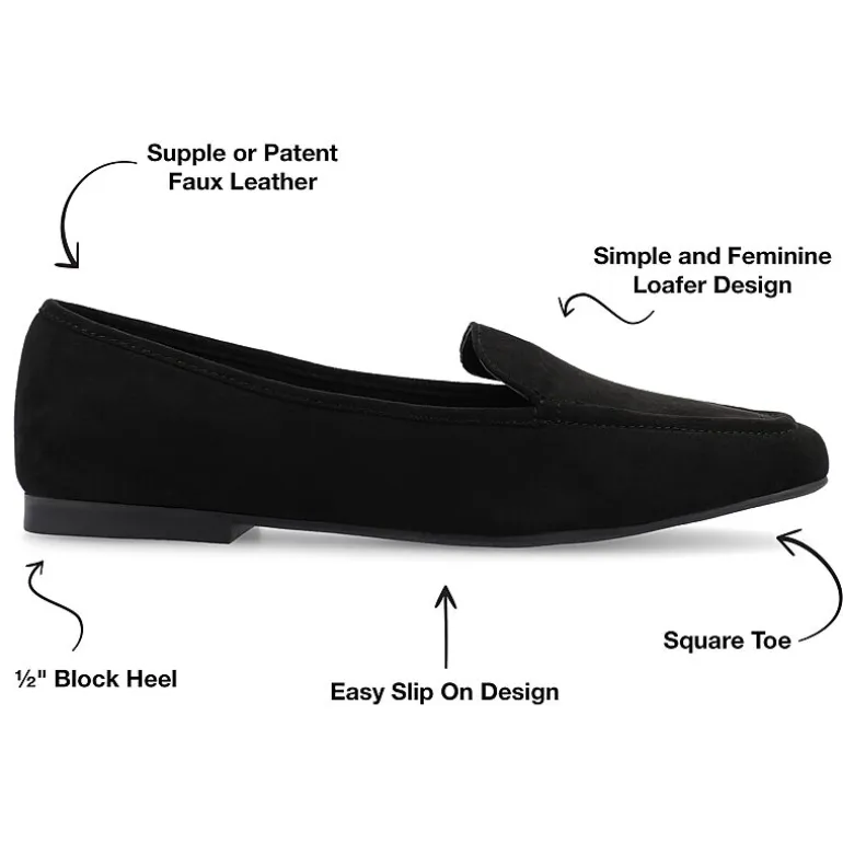Journee Collection Tullie Womens Square Loafers