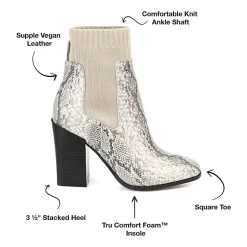 Journee Collection Womens Adalia Stacked Heel Booties