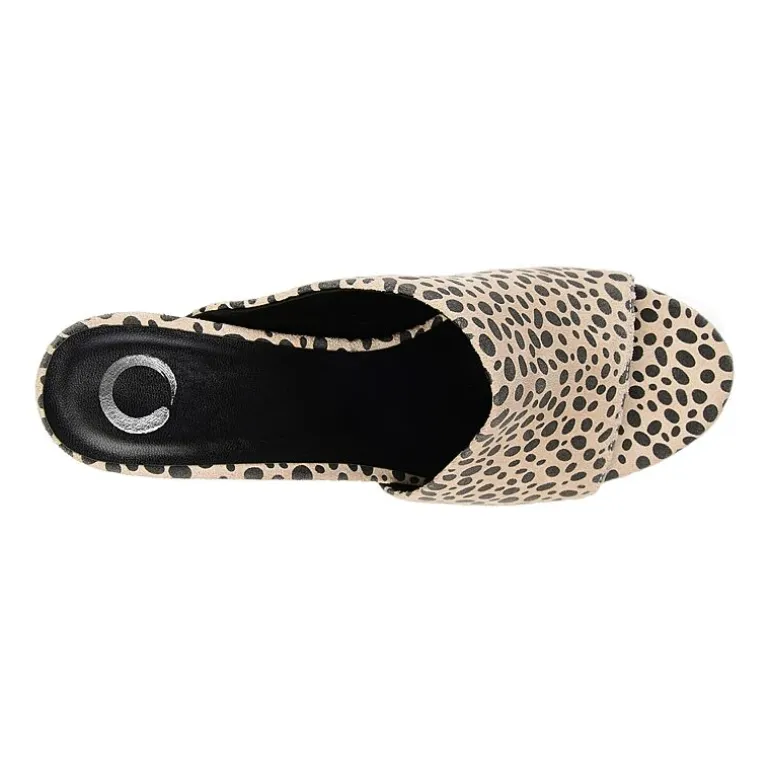 Journee Collection Womens Allea Slip-on Open Toe Mules