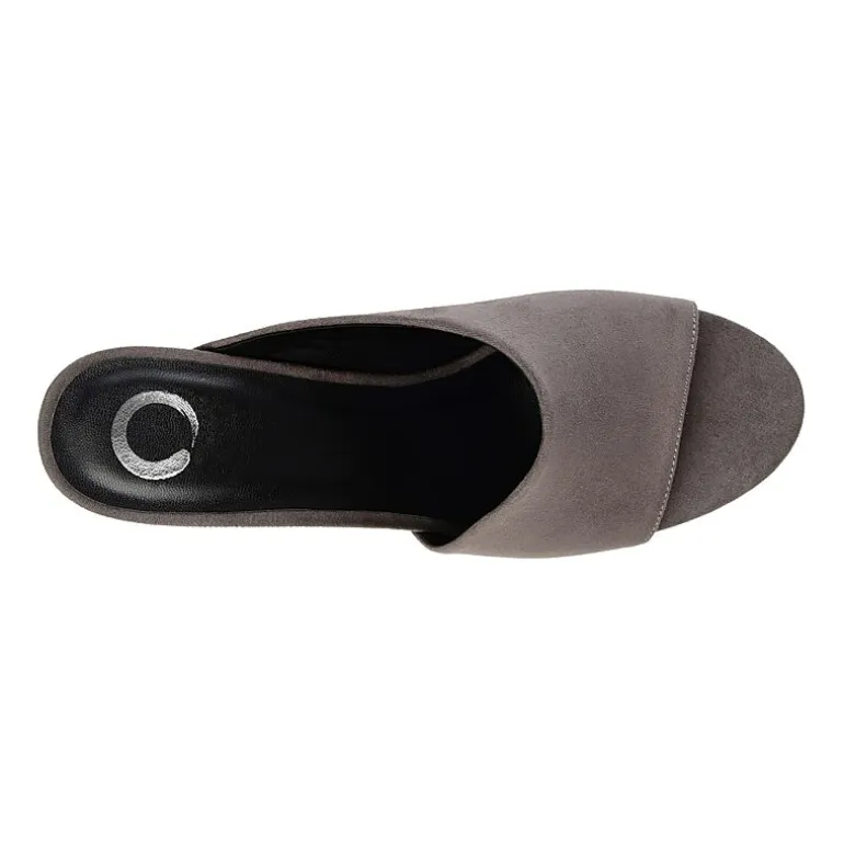 Journee Collection Womens Allea Slip-on Open Toe Mules