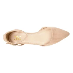 Journee Collection Womens Arkie Pumps Buckle Pointed Toe Wedge Heel
