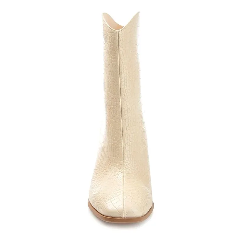 Journee Collection Womens Brekinn Stacked Heel Booties