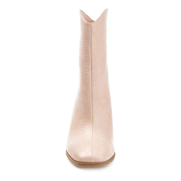Journee Collection Womens Brekinn Stacked Heel Booties