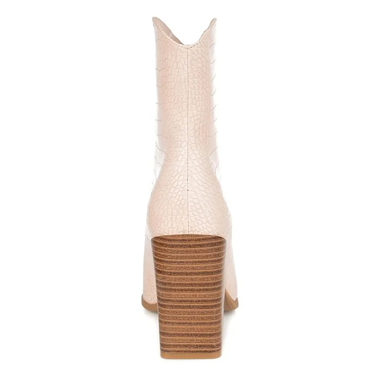 Journee Collection Womens Brekinn Stacked Heel Booties