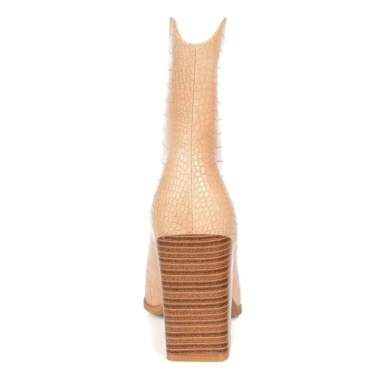 Journee Collection Womens Brekinn Stacked Heel Booties