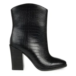 Journee Collection Womens Brekinn Stacked Heel Booties