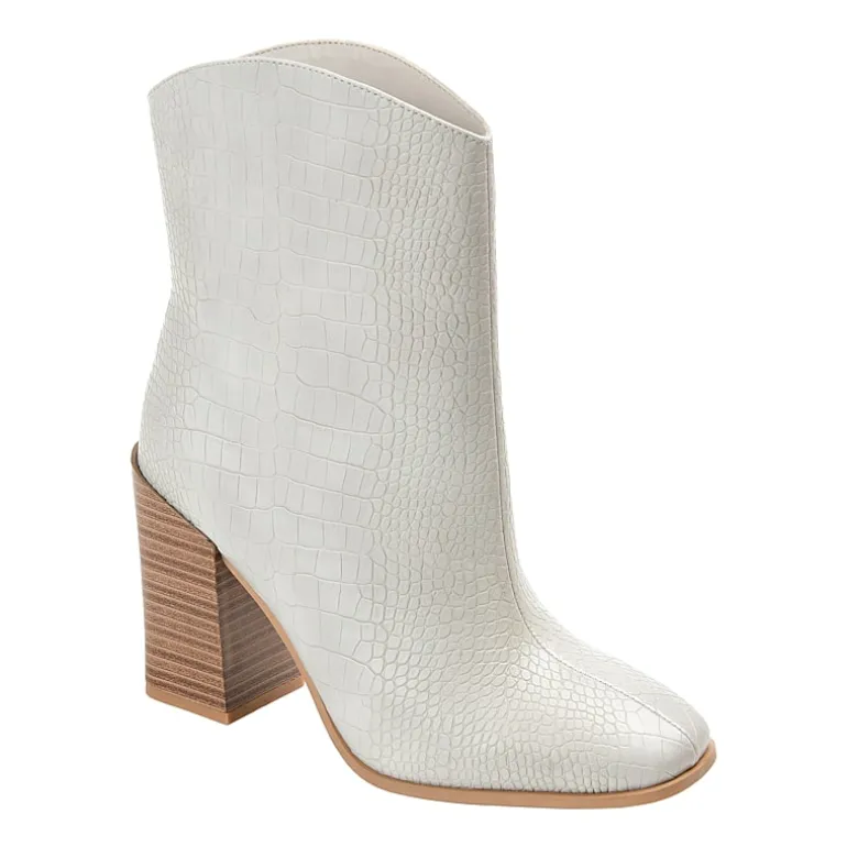 Journee Collection Womens Brekinn Stacked Heel Booties