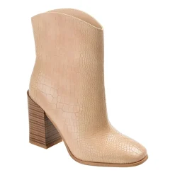 Journee Collection Womens Brekinn Stacked Heel Booties