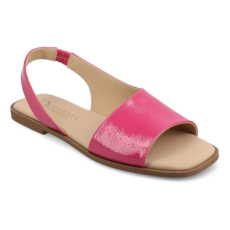 Journee Collection Womens Brinsley Slingback Strap Flat Sandals