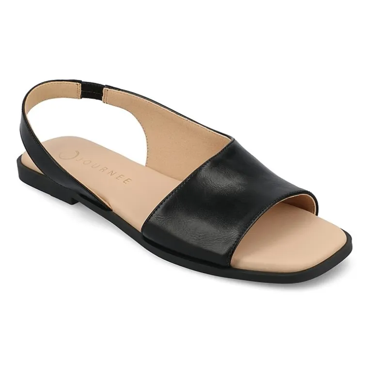Journee Collection Womens Brinsley Slingback Strap Flat Sandals
