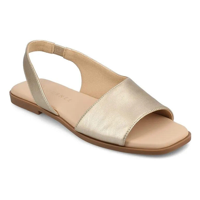 Journee Collection Womens Brinsley Slingback Strap Flat Sandals