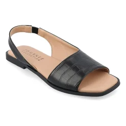 Journee Collection Womens Brinsley Slingback Strap Flat Sandals