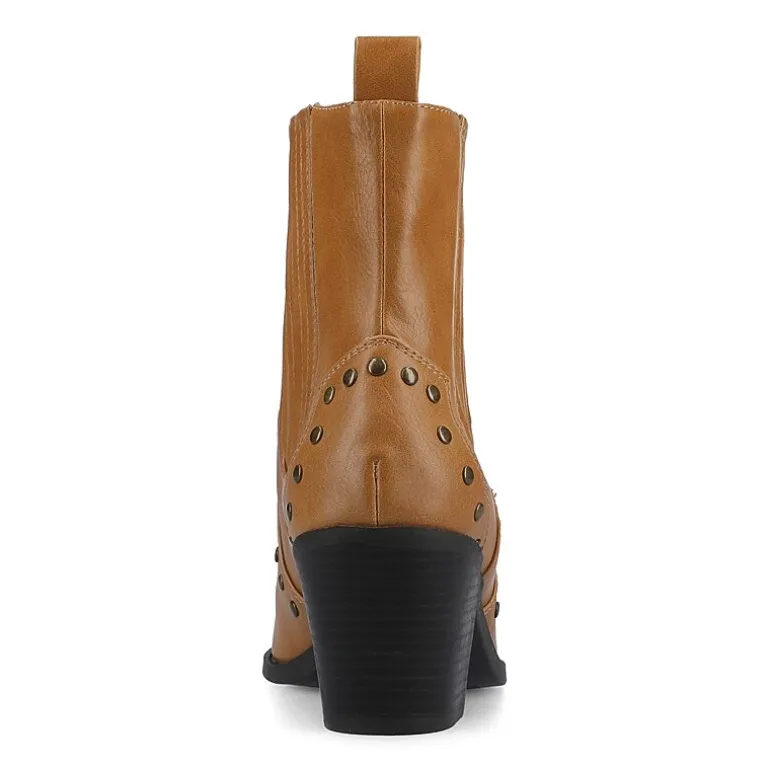 Journee Collection Womens Braylee Block Heel Booties