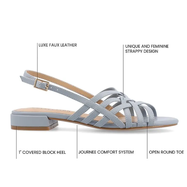 Journee Collection Womens Cassandra Heeled Sandals