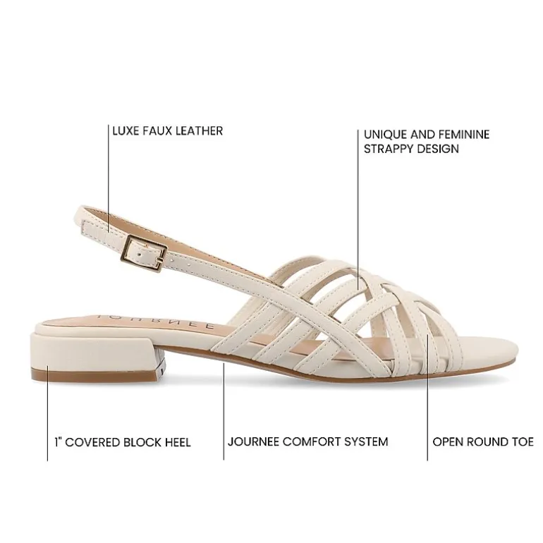 Journee Collection Womens Cassandra Heeled Sandals