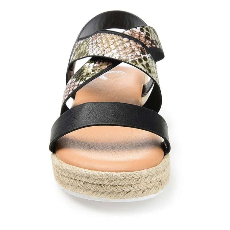 Journee Collection Womens Caroline Wedge Sandals