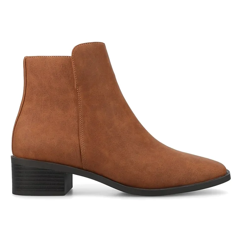 Journee Collection Womens Cappri Stacked Heel Booties