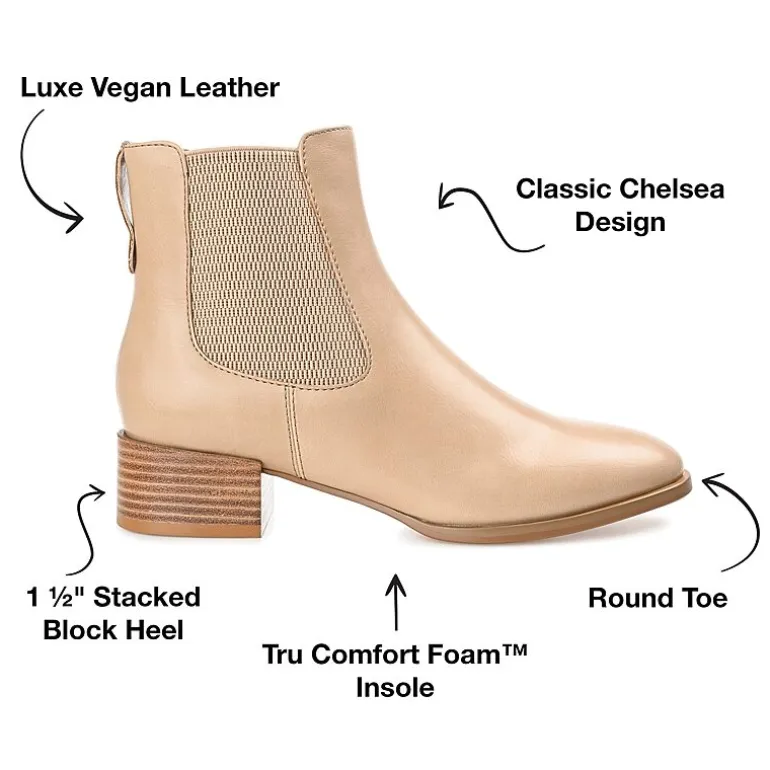 Journee Collection Womens Chayse Stacked Heel Booties