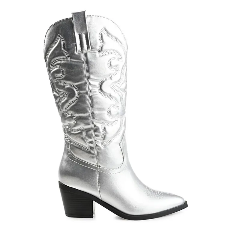 Journee Collection Womens Chantry Stacked Heel Dress Boots