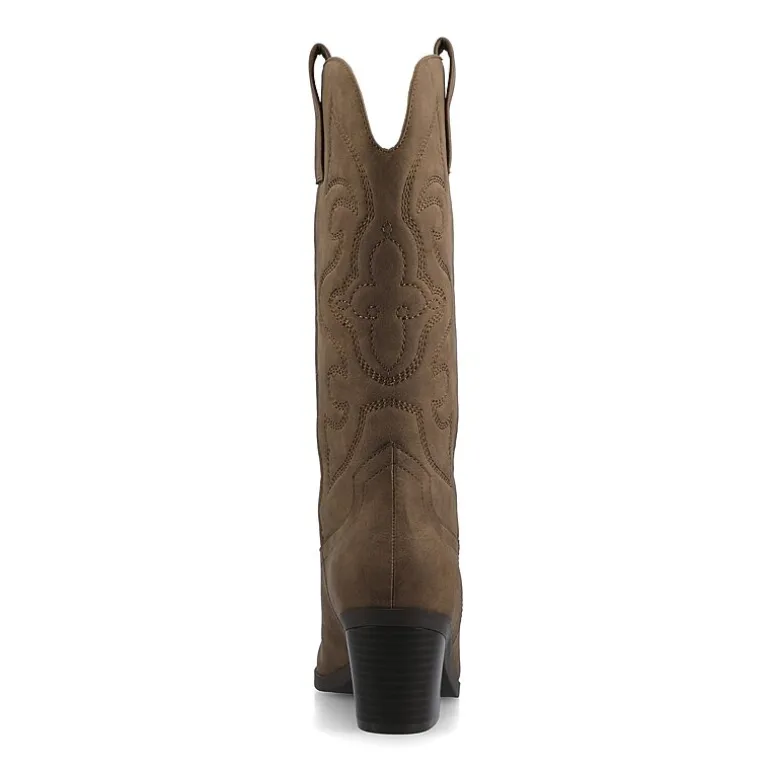 Journee Collection Womens Chantry Stacked Heel Dress Boots