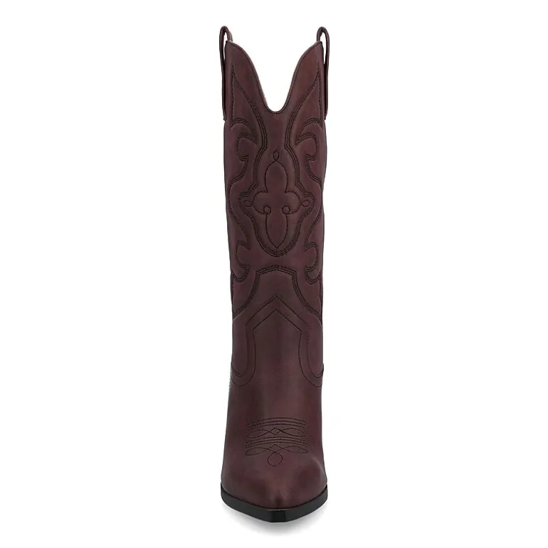 Journee Collection Womens Chantry Stacked Heel Dress Boots