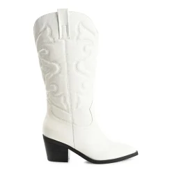 Journee Collection Womens Chantry Stacked Heel Dress Boots