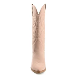 Journee Collection Womens Chantry Stacked Heel Dress Boots