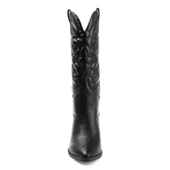 Journee Collection Womens Chantry Stacked Heel Dress Boots