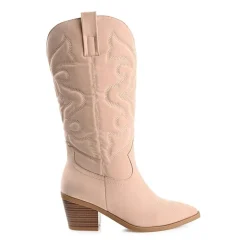 Journee Collection Womens Chantry Stacked Heel Dress Boots