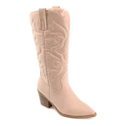 Journee Collection Womens Chantry Stacked Heel Dress Boots