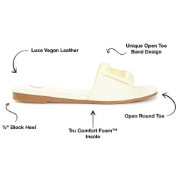Journee Collection Womens Clair Slide Sandals