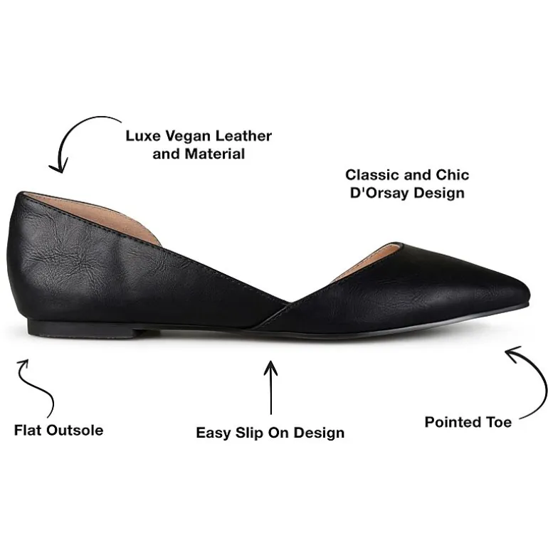 Journee Collection Womens Cortni D'Orsey Ballet Flats