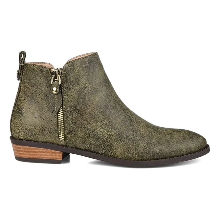 Journee Collection Womens Ellis Stacked Heel Booties