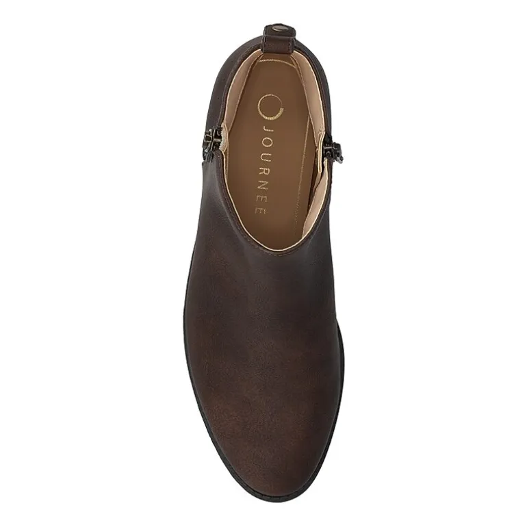 Journee Collection Womens Ellis Stacked Heel Booties