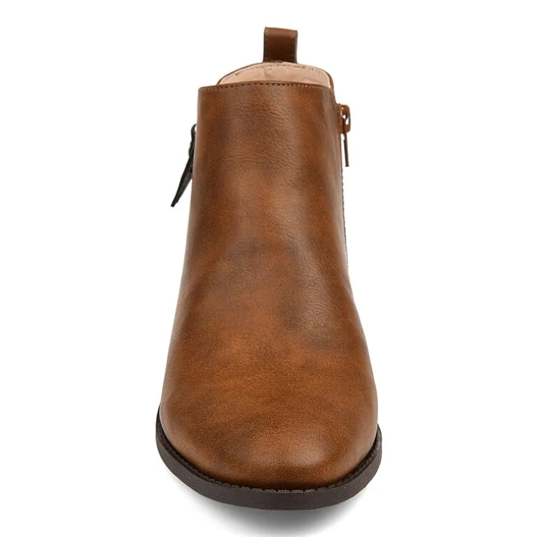 Journee Collection Womens Ellis Stacked Heel Booties