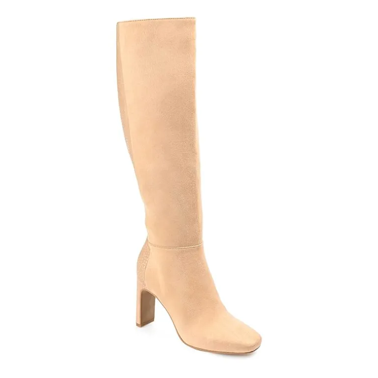 Journee Collection Womens Elisabeth Block Heel Dress Boots