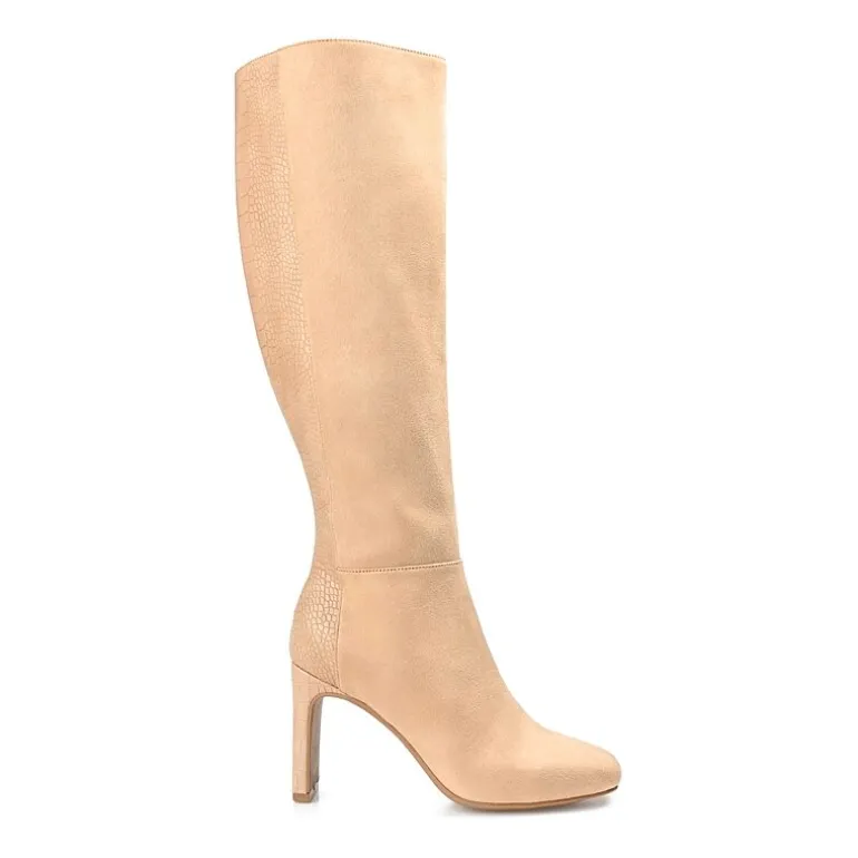 Journee Collection Womens Elisabeth Block Heel Dress Boots