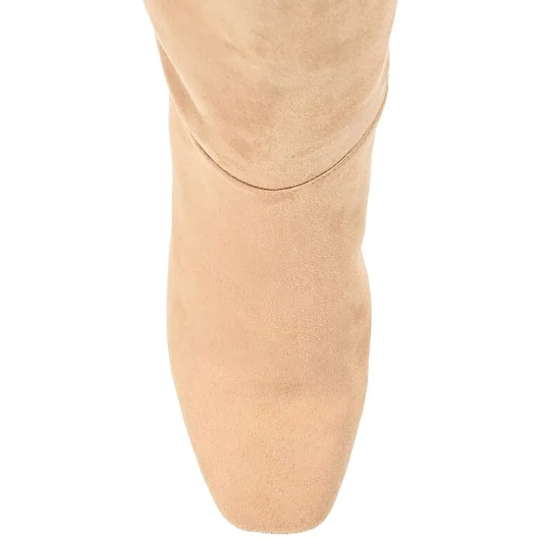 Journee Collection Womens Elisabeth Block Heel Dress Boots
