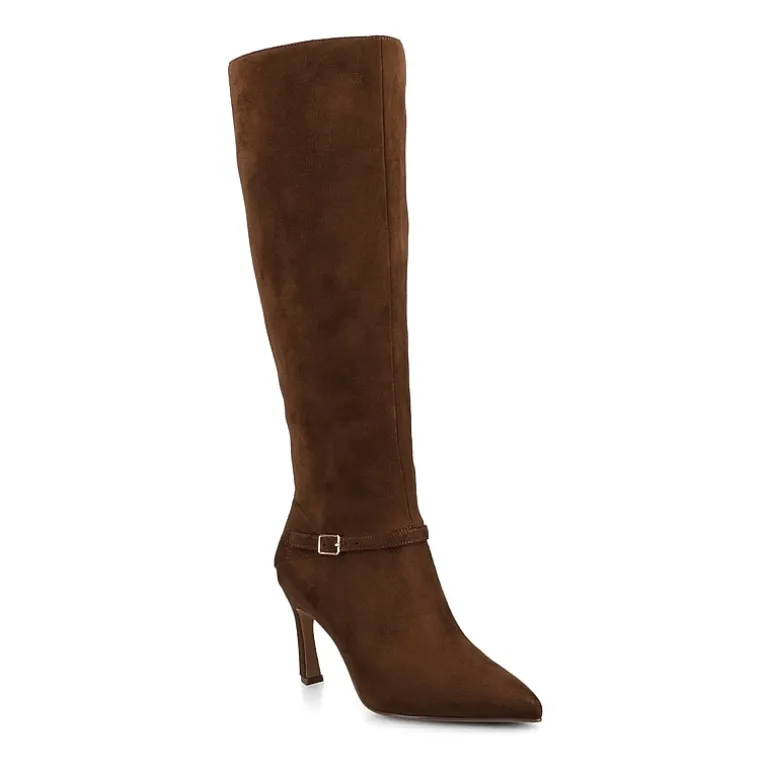 Journee Collection Womens Elara-Wdwc Wide Calf Stiletto Heel Dress Boots Wide Width
