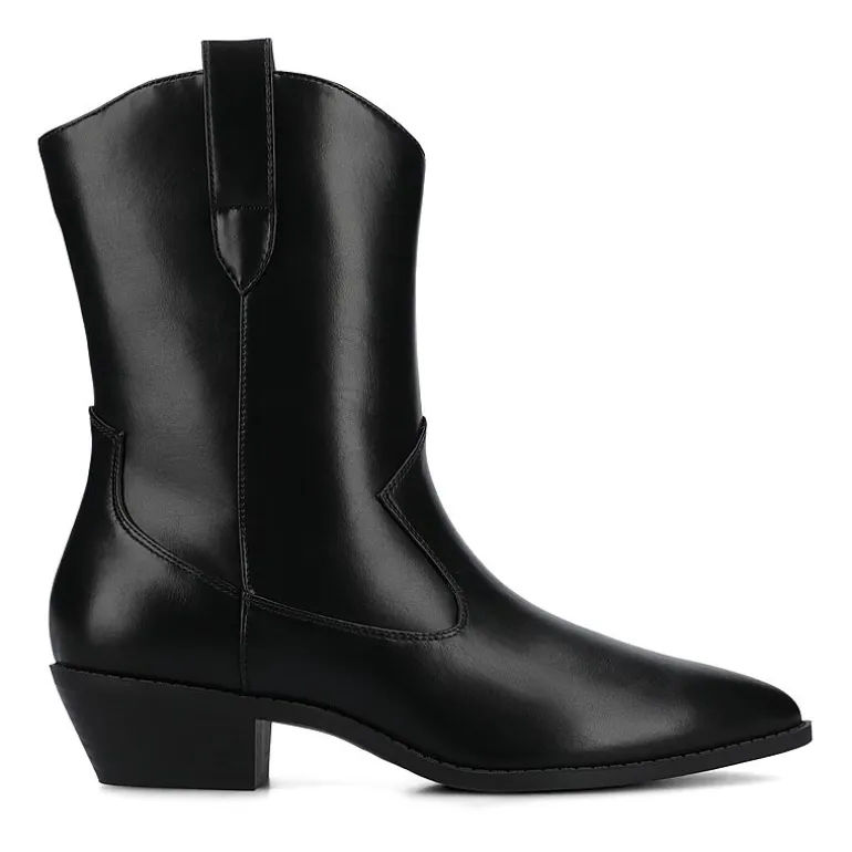 Journee Collection Womens Fritzie Block Heel Booties