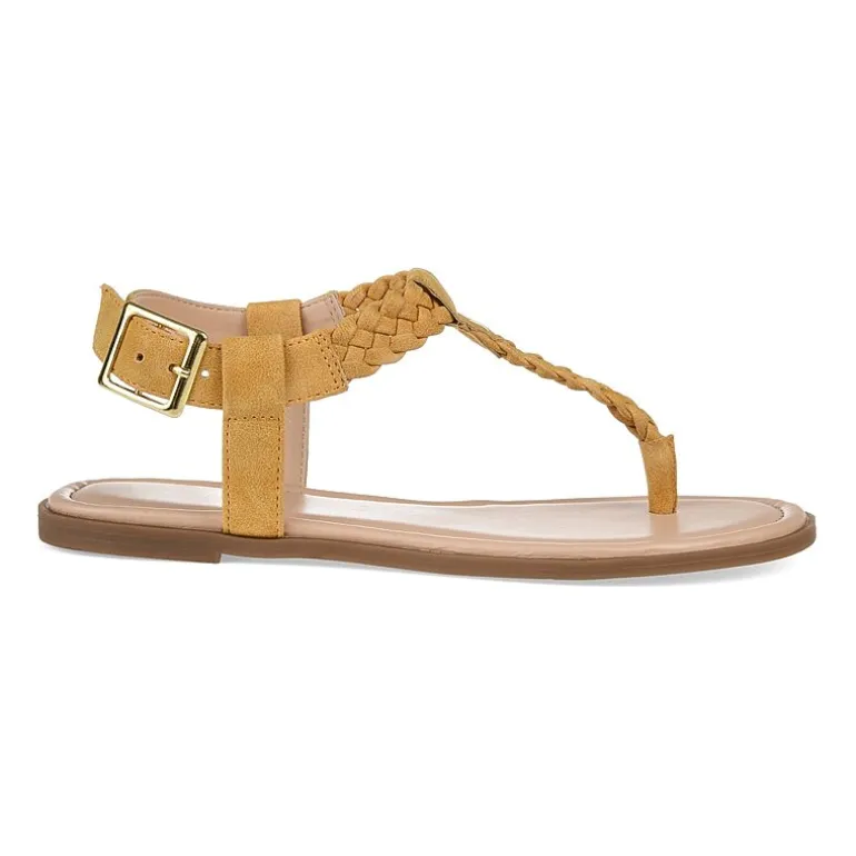 Journee Collection Womens Genevive Ankle Strap Flat Sandals