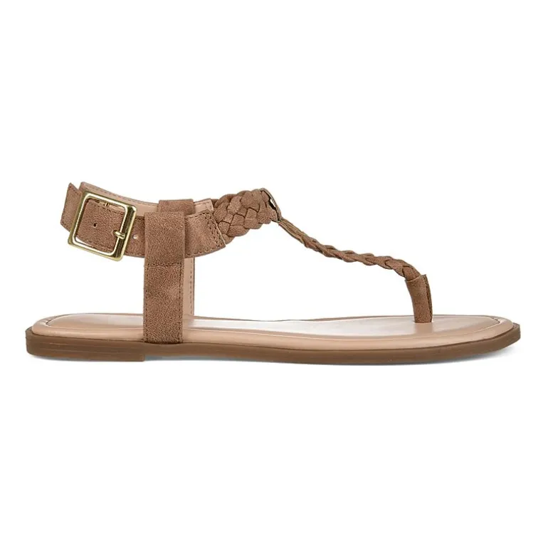Journee Collection Womens Genevive Ankle Strap Flat Sandals