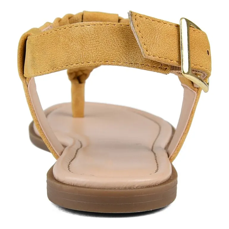 Journee Collection Womens Genevive Ankle Strap Flat Sandals